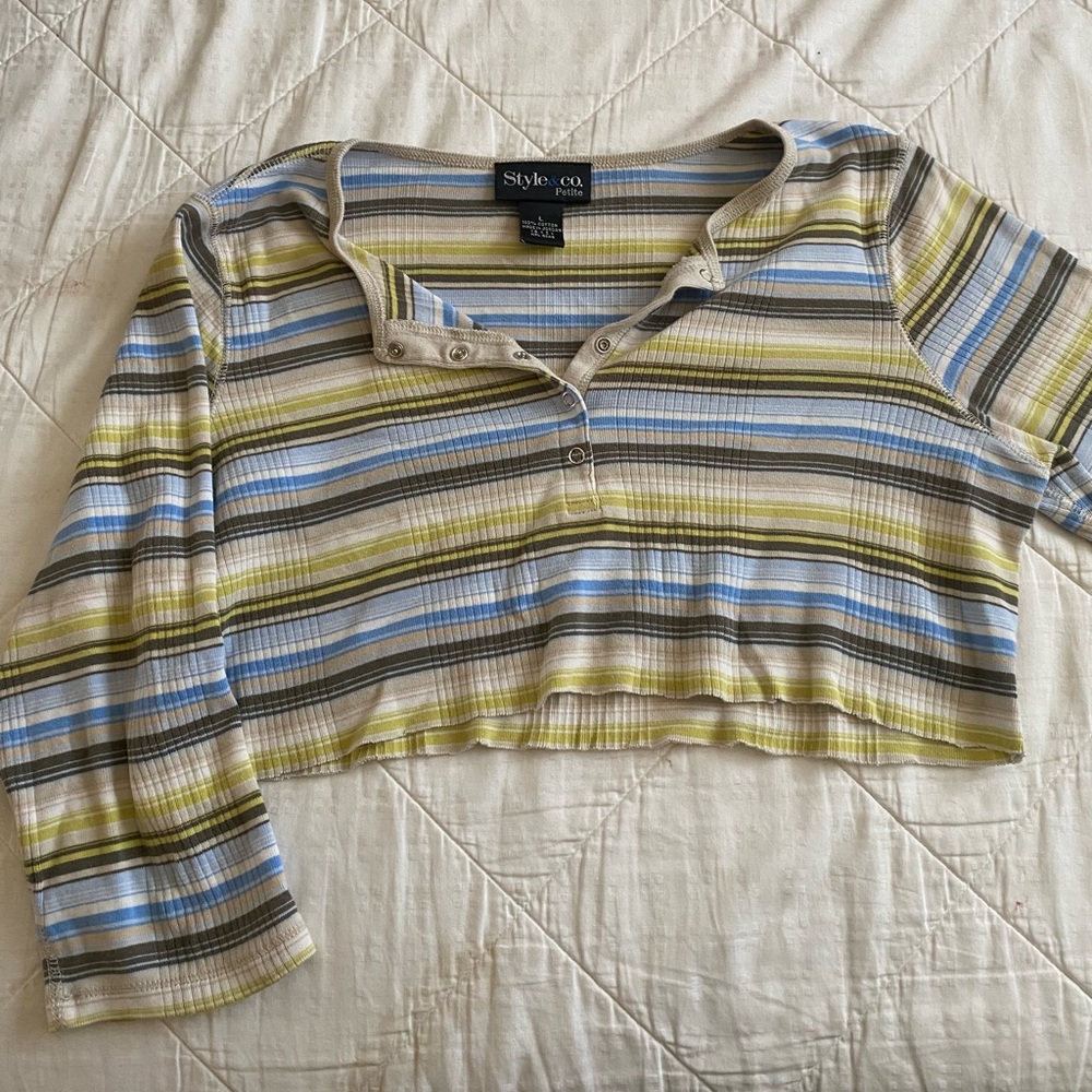 Striped Crop Top